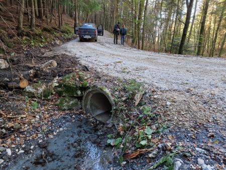 Sanacijska obnova gozdnih cest po poplavah (10)